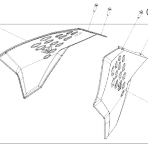 KIT DE SPOILER 50 SX 2009