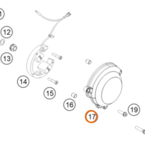 TAPA DE ENCENDIDO 50 SX 09-15