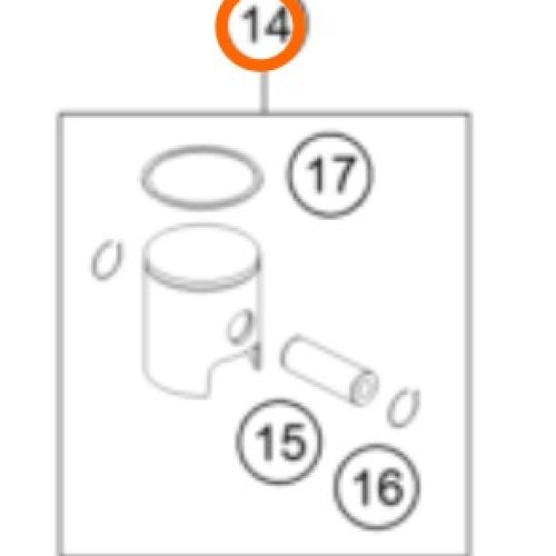 KIT DE PISTON 2T 50 SX 18-22