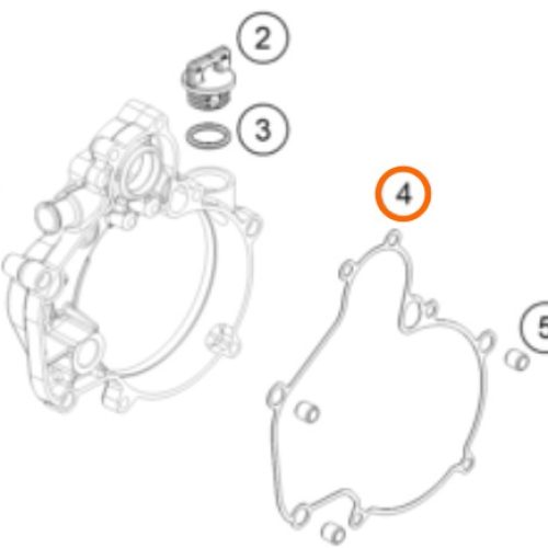 EMPAQUE DE TAPA DE EMBRAGUE 50 SX 19-23