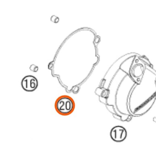 EMPAQUE DE TAPA DE ENCENDIDO 50 SX 09-13