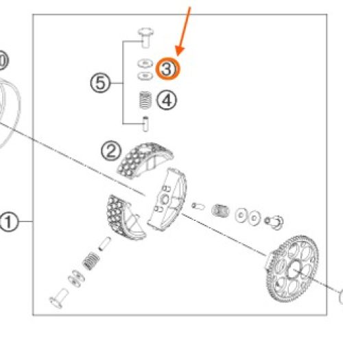 ARANDELA DE EMBRAGUE 0.5