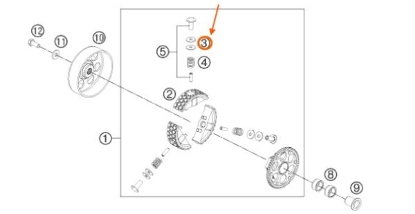 ARANDELA DE EMBRAGUE 0.5