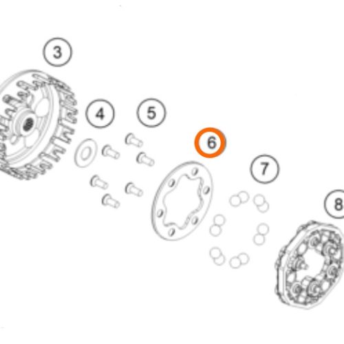 PLATO DE PRESION EMBRAGIE 50 SX 13-17