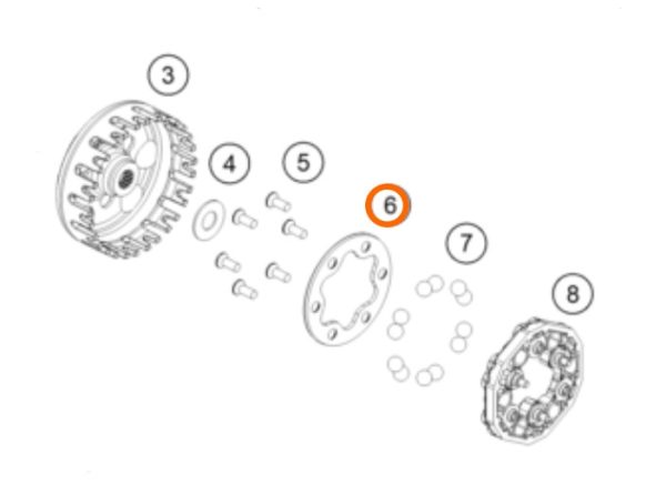 PLATO DE PRESION EMBRAGIE 50 SX 13-17