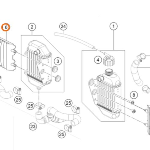 PROTECTOR DE RADIADOR 50 SX 05-15
