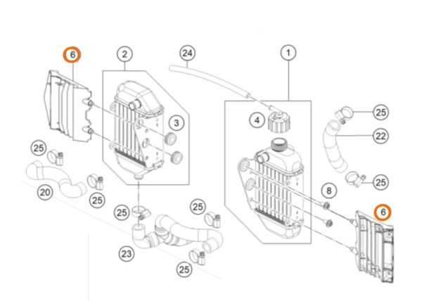 PROTECTOR DE RADIADOR 50 SX 05-15