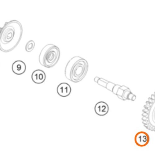 PIÑON DE BOMBA DE AGUA 50 SX 09-16