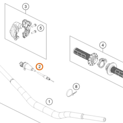 CABLE DE ACELERADOR 50SX/TC 21-23