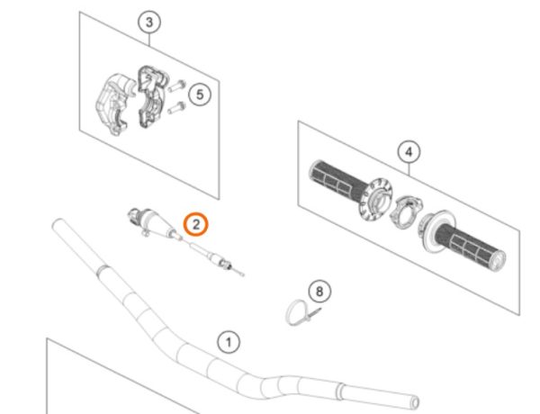 CABLE DE ACELERADOR 50SX/TC 21-23