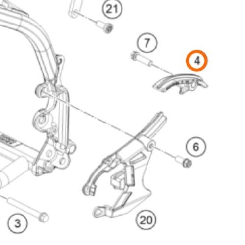 GUIA DE CADENA 50 SX/MINI 19-20