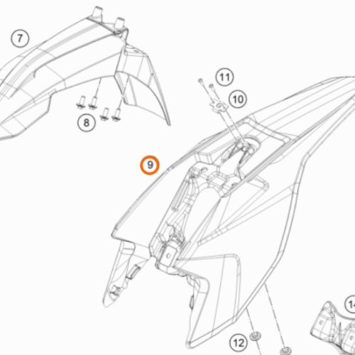 GUARDAFANGO POSTERIOR 50 SX 17-20