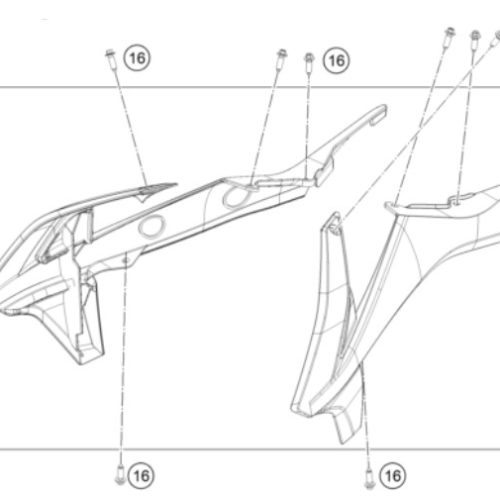 KIT DE SPOILER 50 SX 2020