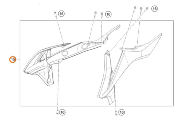 KIT DE SPOILER 50 SX 2020