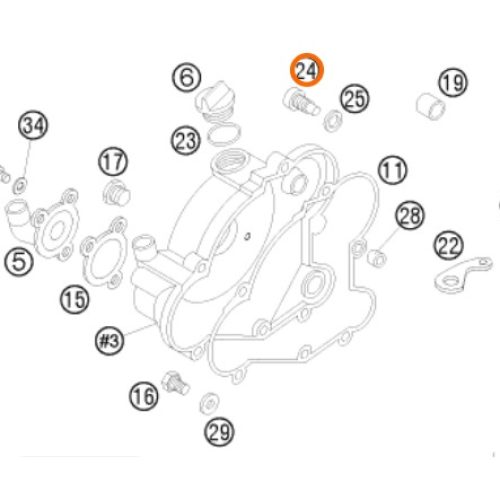 PERNO DE EMBRAGUE 65 SX