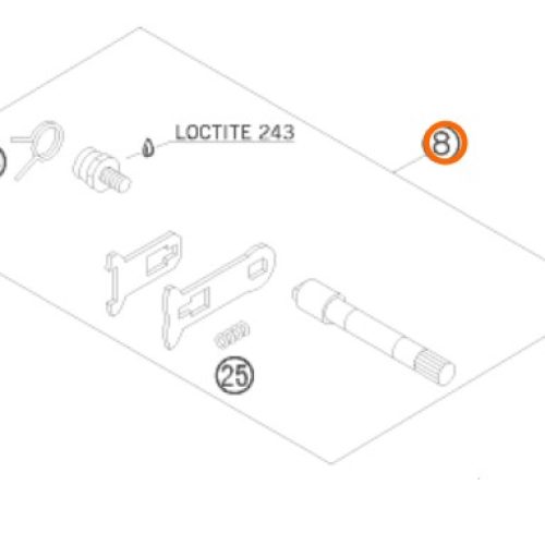 KIT DE EJE DE CAMBIOS 65 SX