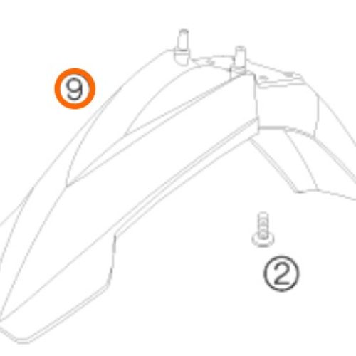 GUARDAFANGO DELANTERO 65 SX 02