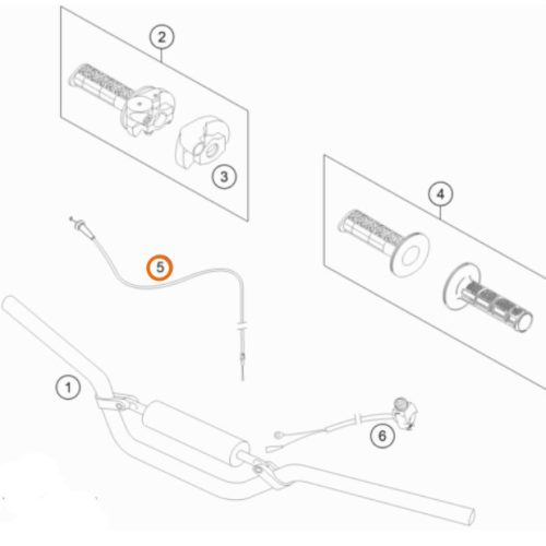 CABLE DE ACELERADOR 65 SX 09-20