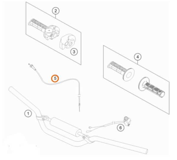 CABLE DE ACELERADOR 65 SX 09-20