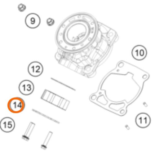 SOPORTE DE SIMBRA DE ESCAPE 65 SX
