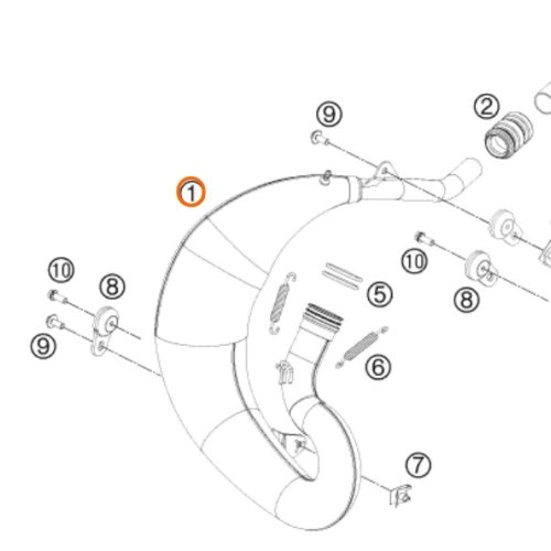 ESCAPE ORIGINAL PIPA 65 SX 09-15