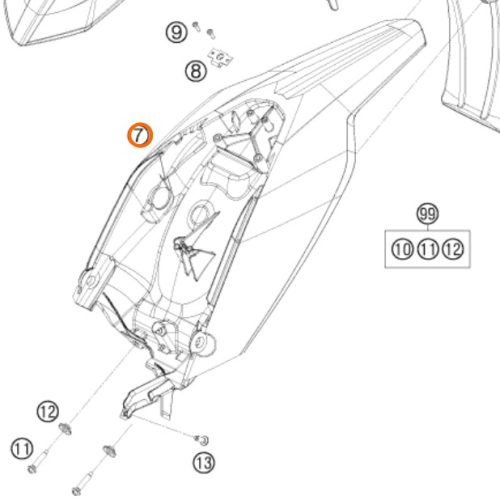 GUARDAFANGO POSTERIOR 65 SX 10-12