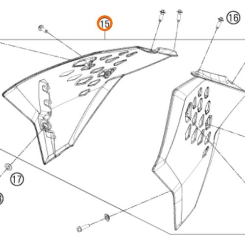 KIT DE SPOILER 65 SX 2012
