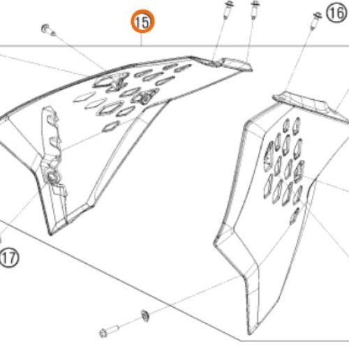 KIT DE SPOILER 65 SX 2009