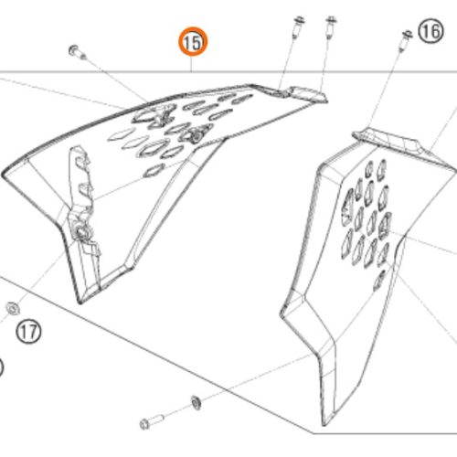 KIT DE SPOILER 65 SX 2010