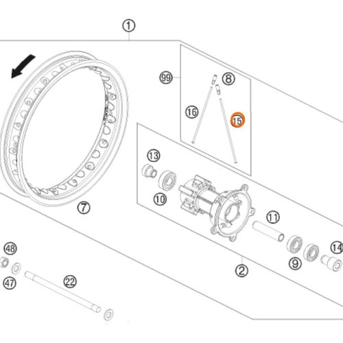 RADIO ARO 12 POSTERIOR 65 SX 09-10
