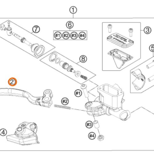 MANIGUETA DE FRENO 65 12-13