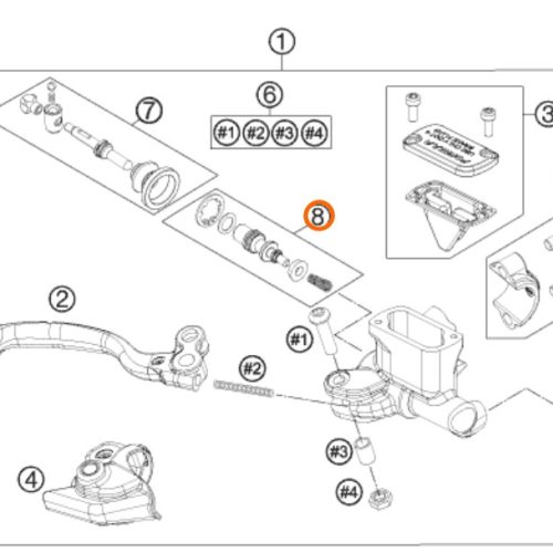 KIT DE REPARACION BOMBA DE FRENO