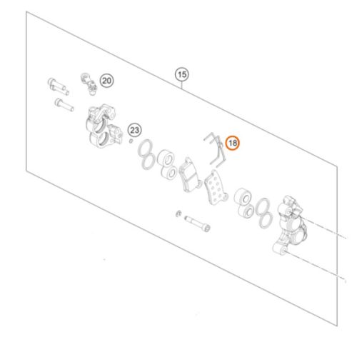 MUELLE DE MORDAZA POSTERIOR 65 SX 12-17