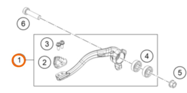 PATA DE FRENO 65 SX 09-16