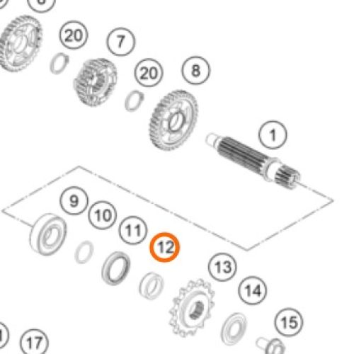 ESPACIADOR DE PINDNON PRIMARIO 65 SX 09-18