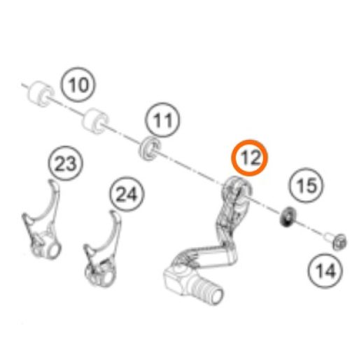 PATA DE CAMBIOS 2T 65 SX 09-21