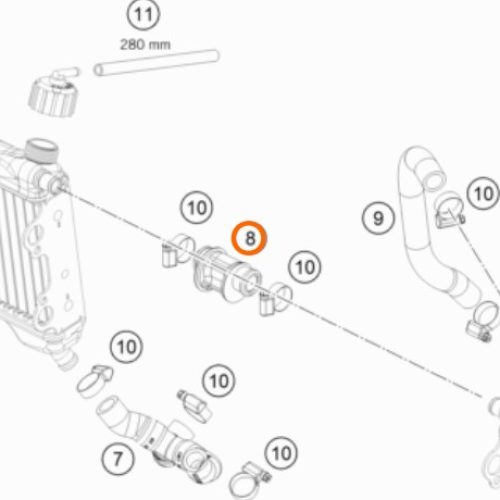 CONECTOR DE RADIADOR SUPERIOR