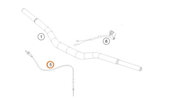 CABLE DE ACELERADOR 65 SX 21-23