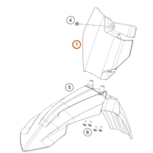 PLACA PORTA NUMERO 65 SX 20-21