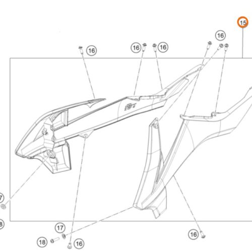 KIT DE SPOILER 65 SX 2018