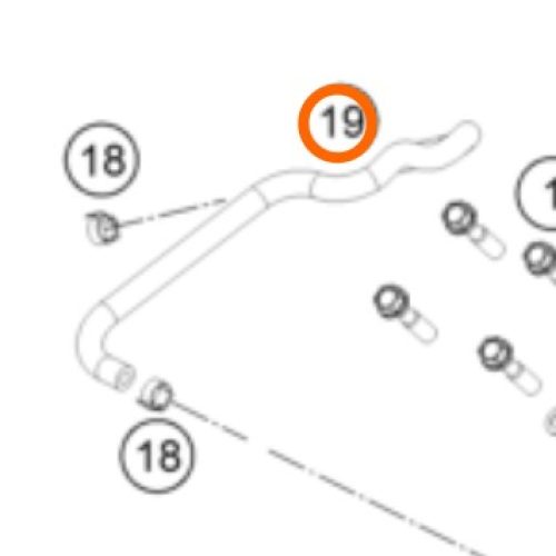 MANGUERA DE DESFOGUE CILINDRO 65 SX 16-17