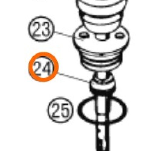 RETEN DE AMORIGUADOR POSTERIOR 50/65 SX 08-09