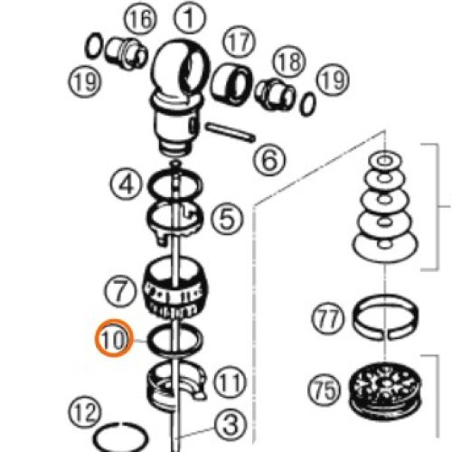 O RING DE AMORTIGUADOR 640 46811221