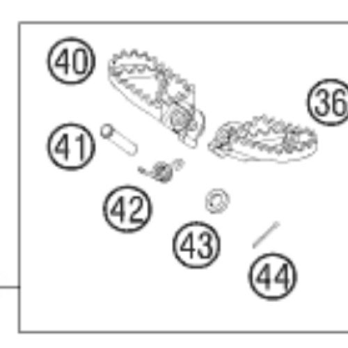 KIT DE ESTRIBOS 50/65/85 SX 08-13