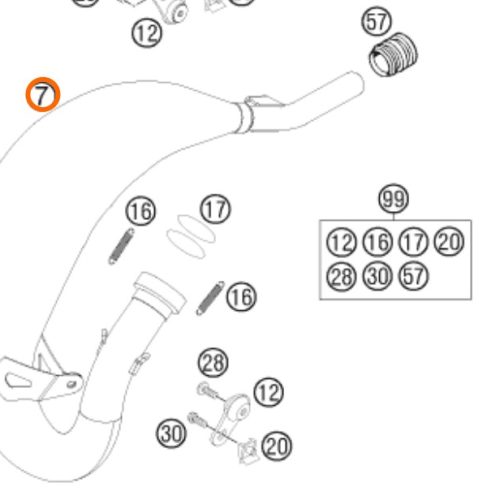 ESCAPE ORIGINAL PIPA 85 SX 14-16