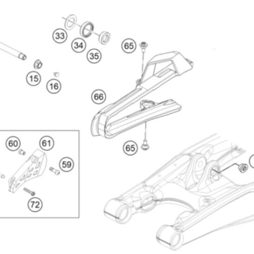 PROTECTOR DE PIÑON 85 SX 05-16