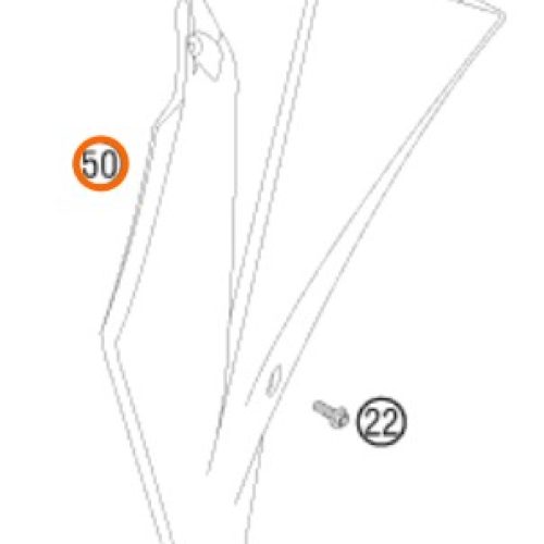 SPOILER DERECHO 85 SX 2006