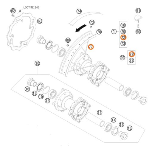 RADIO ARO 14 POSTERIOR 85 SX