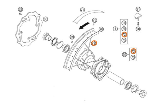 RADIO ARO 16 POSTERIOR 85 SX