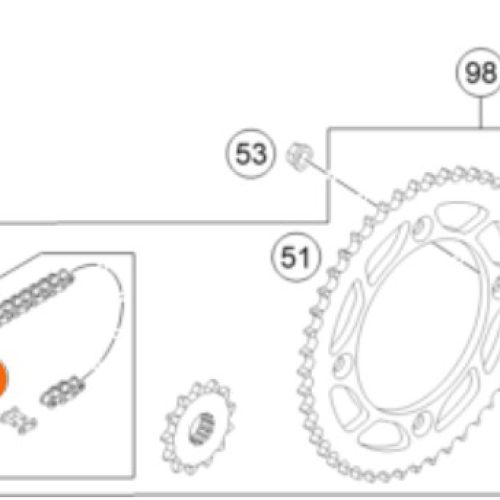 SEGURO DE CADENA 428 85 SX 05-22